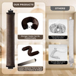 MAYCREATE 3pcs Heatless Overnight Hair Curlers, Hair Curlers to Sleep In Curlers Blowout, No Heat Curling Rods Set for Women with Headscarf and Hook for Long Hair, Brown