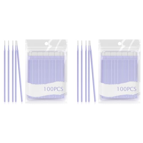 MAYCREATE® 100-Count Fine Tip Cotton Swabs for Makeup Removal Eyeliner Mascara Precision Excess Cosmetics Tools Fixing Sharpening Lip Liner Correction 2PCS