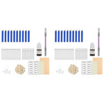 MAYCREATE® Microblading Kit Eyebrow Pen Needle with Finger Gloves Permanent Tattoo Black Ink for Practicing Practise Skin Tool for Beginners and Professions 2 PCS