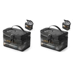 MAYCREATE® Makeup Pouch Bag Travel Organizer Large Mesh Toiletries Cosmetic Double Layer Nylon Brush with Handle 2 PCS