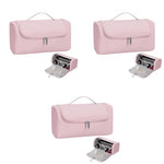 MAYCREATE® Travel Storage Bag for Dyson Airwrap Holder Hair Styler Organizer Attachments Portable with Hanging Hook Pink Bag Only 3 PCS