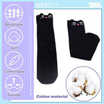 MAYCREATE Girls Cotton Knee,High Socks Cute Kitty Winter Warm Long Socks for Christmas Gift,Girls 3 to 12 Years Old Boot Socks,One Pair