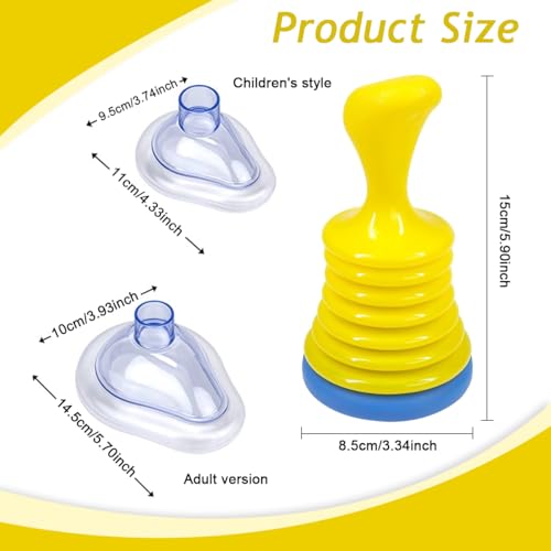 MAYCREATE® Choking Rescue Device, Anti Choking Device for Kids and Adults, Portable Suction Units Device, Anti Choking Device All Ages, for Home and Travel Kit 3 PCS
