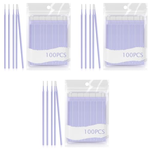 MAYCREATE® 100-Count Fine Tip Cotton Swabs for Makeup Removal Eyeliner Mascara Precision Excess Cosmetics Tools Fixing Sharpening Lip Liner Correction 3PCS