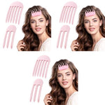 MAYCREATE® 2pcs Hair Volumizer Volume Clips for Women Men, Volumizing Hair Puff Clips, Womens Instant Comb for Fluffy Bangs, No-Trace Hairs Root Lifting Clip (Pink) 6 PCS