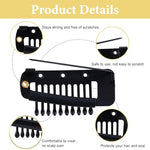 MAYCREATE® 6PCS Chunni Dupatta Fixing Clip Stainless Steel Pin for Clothing Shawl Fixing Silver Gold Black