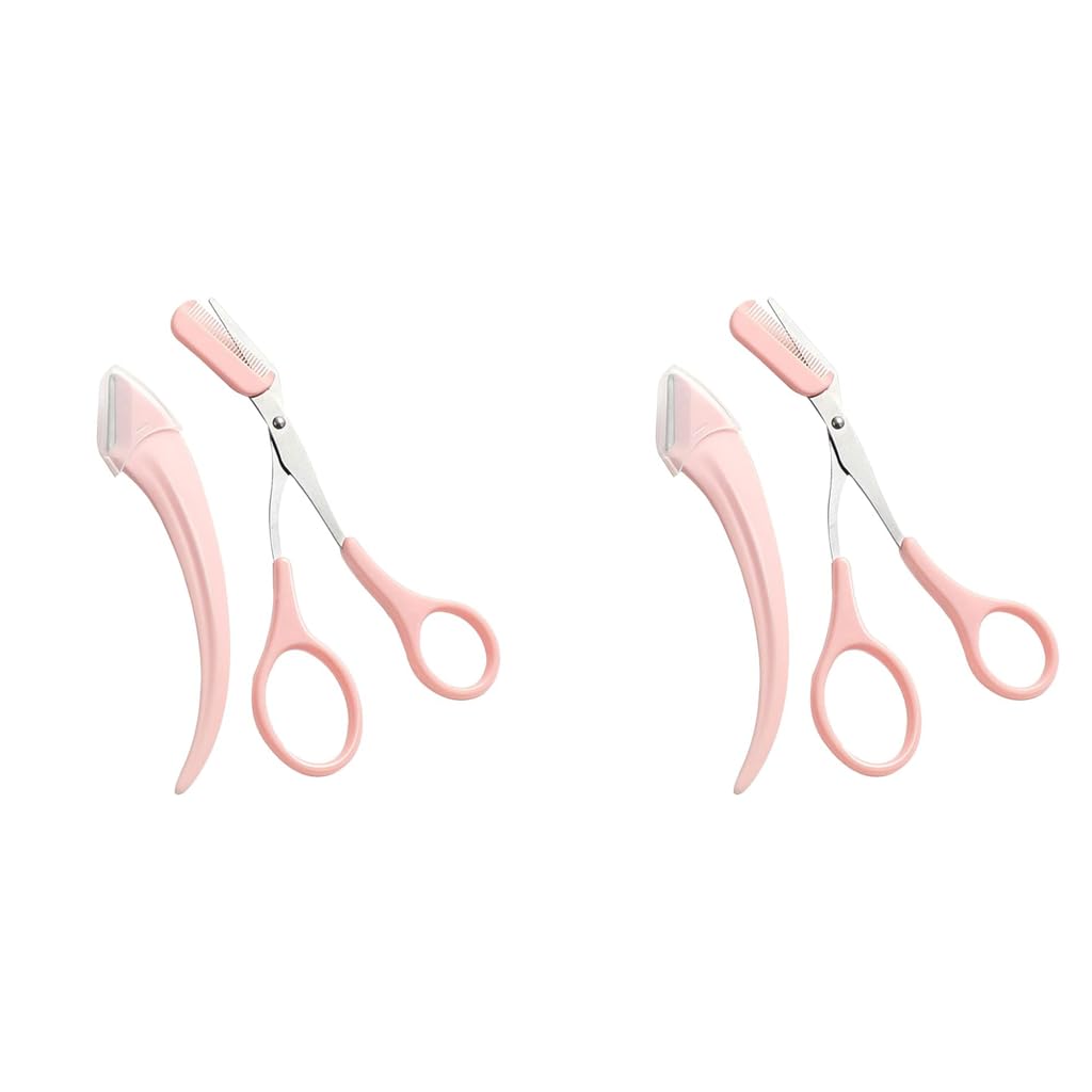 MAYCREATE Eyebrow Trimmer Kit Set including 12PCS Grooming Tools for Women and Men | Razor and Tweezer Duo