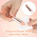 MAYCREATE® 4PCS Silicone Lip Applicator, Silicone Lip Brush, Silicone Brush for Lipstick Lip Balm, Concealer Applicator with Dustproof Cap for Lip Gloss, Lip Tint, Lip Mask - Pink