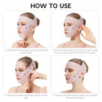 MAYCREATE® V Line Face Lifting Mask, Double Chin Reducer Jaw Line Shaper, Face Toning Belts, Lifting and Firming Compression Strap for Sleeping Anti-wrinkle Skin Tightening Belt for Slim Lift 3 PCS