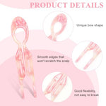 MAYCREATE® 3pcs Large Hair Pins for Women, 4.72 in Easy Twisted Half-Updo, Hair Bun Accessories for Women Girls Twisted Crown Braid