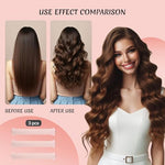 MAYCREATE® 9PCS Heatless Hair Curler, Soft Heatless Curls Satin Velvet Overnight Flexi Blowout Rods with with Hook, No Heat Overnight Sleeping Curling for Hair Styling Tools, Pink