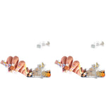 MAYCREATE 3D Candy Nail Charms for DIY Crafts featuring Lollipop and Gummy Bear Designs 2 PCS