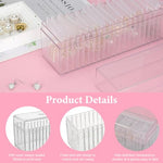 MAYCREATE® 2Pcs Jewellery Organisers Box with 40Pcs Jewellery Organisers Pouch Small Jewellery Pouches for Storage Travel Jewelry Case for Necklaces Bracelets Rings Earrings Gift for Women Girls