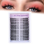 MAYCREATE® Cat Eyelash Clusters Varied Length Individual Eyelash Clusters Fluffy Winged Eyelashes Clusters False Eyelashes Non-sticky DIY Cat Eyelash Clusters Party Makeup Eyelash Clusters