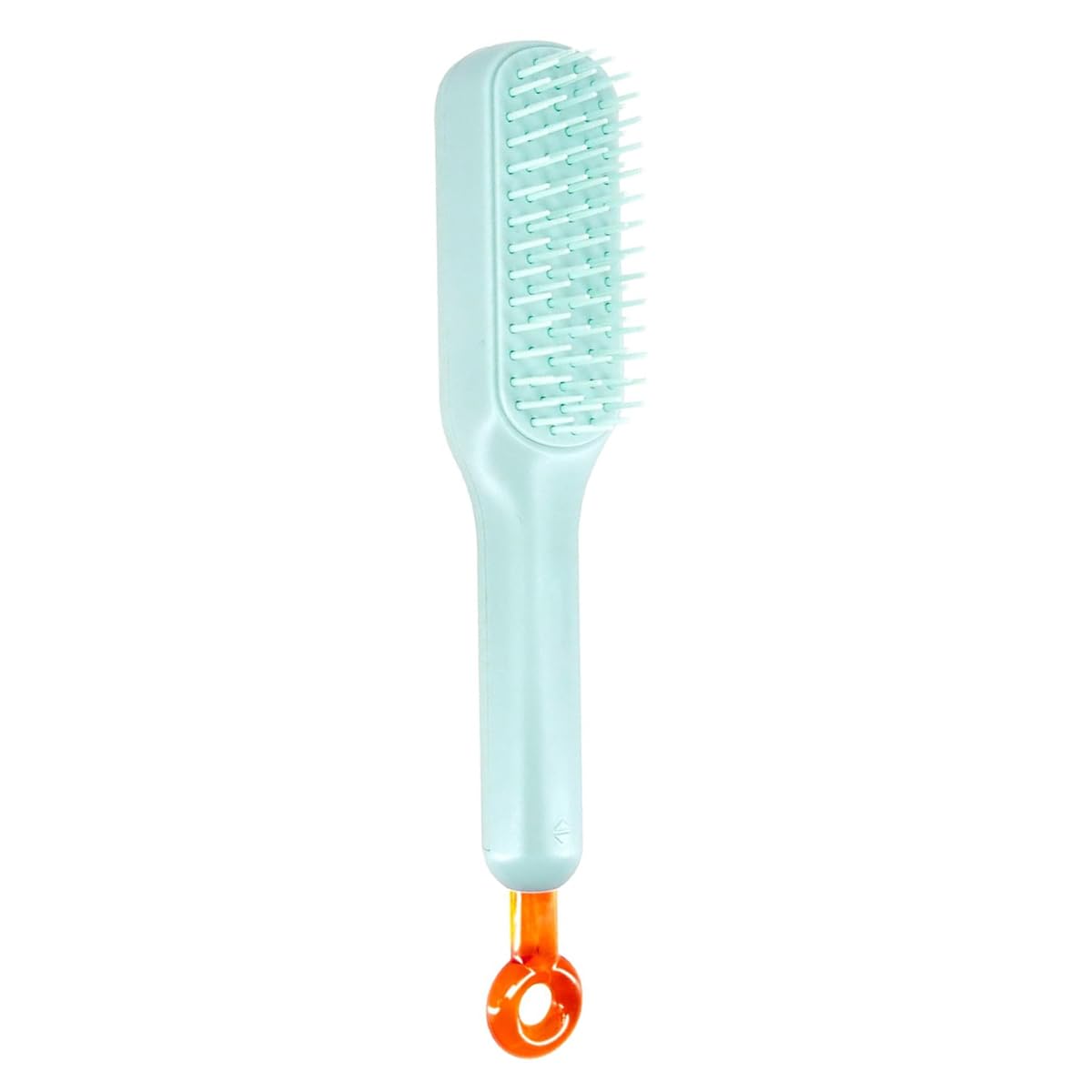 MAYCREATE Self Cleaning Hair Brush for Women Travel Hair Comb Detangling Air Cushion Bristle Massage Brush Anti-static Hair Comb - One-Push Clean Up Hair Loss
