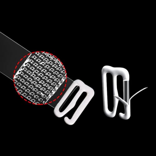 MAYCREATE® 2 Pairs Clear Bra Straps Invisible Replacement Adjustable Invisible Clear Bra Straps 1.2cm Width for Off Shoulders, Evening Dress