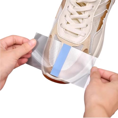 MAYCREATE® 30Pcs Portable Shoe Covers, Disposable Waterproof Shoe Toe Covers, Stain Removal Film for Rain, Mud, Dirt Resistance - for Gardening, Hiking & Outdoor Activities