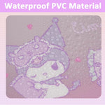 MAYCREATE® Toiletry Bag for Women Kuromi Makeup Pouch Cosmetic Bags Cute Cartoon Travel Organizer Waterproof PVC Travelling 2 PCS