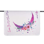 MAYCREATE Moon-2 Flannel Milestone Photography Blanket for 0-12 Month Petite Baby Size- 70x100cm