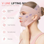 MAYCREATE® V Line Face Lifting Mask, Double Chin Reducer Jaw Line Shaper, Face Toning Belts, Lifting and Firming Compression Strap for Sleeping Anti-wrinkle Skin Tightening Belt for Slim Lift 3 PCS