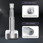 MAYCREATE® Nail Drill Machine with 12 Drill Bits 6 Speeds USB for Acrylic Gel Salon Portable Manicure Pedicure DIY Extension 2PCS