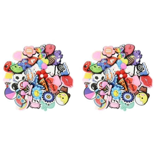 MAYCREATE® 70PCS Cartoon Random Shoe Charms and Pins Cute for Sandals Decoration Women Boys Girls Clog Accessories Party Favor