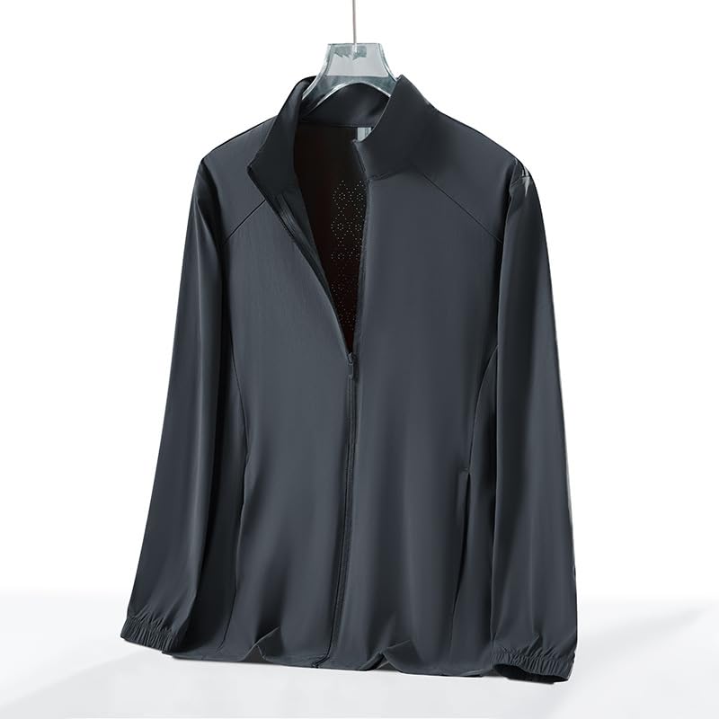 Venzina® Men's Quick-Dry Running Jacket Convertible UPF 50+ Cycling Jacket Long Sleeves Windbreaker To