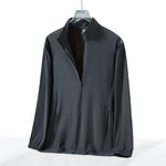 Venzina® Men's Quick-Dry Running Jacket Convertible UPF 50+ Cycling Jacket Long Sleeves Windbreaker To