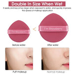 MAYCREATE® 21PCS Makeup Sponge Powder Puff Latex-free Makeup Puff Blender Sponge, Air Cushion Pads for Liquid Foundation, Cream, Powder, Concealer, Wet & Dry Dual Use(Pink)