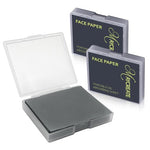 MAYCREATE® 2 Boxes 300pcs Oil Blotting Paper for Oily Skin, Natural Linen Face Tissues, Makeup Absorbing Sheets with Mirror & Puff, Portable Oil Control for Women, Men, Teens, Shine-Free Pack