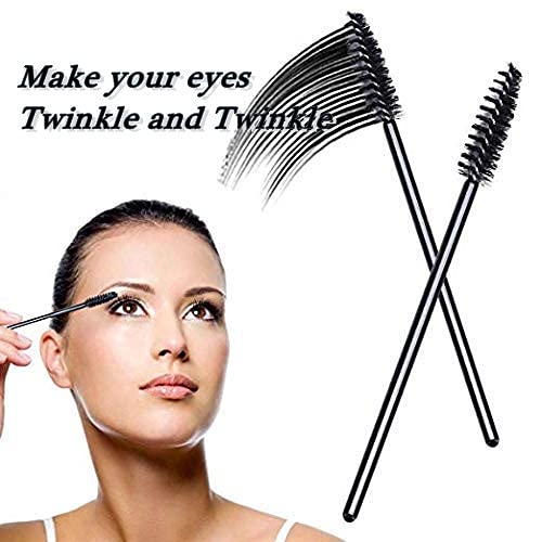 MAYCREATE Eyebrow Brush for Women featuring 360° Bendable Head and 20pcs Micro Spoolies | Washable Plastic and Fiber Grooming Tools