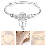 MAYCREATE Silver Creative Dreamcatcher Electroplate Bracelet for Women,Adjustable Size,Fashion Stylish Jewelry for Girls, With Gift Box