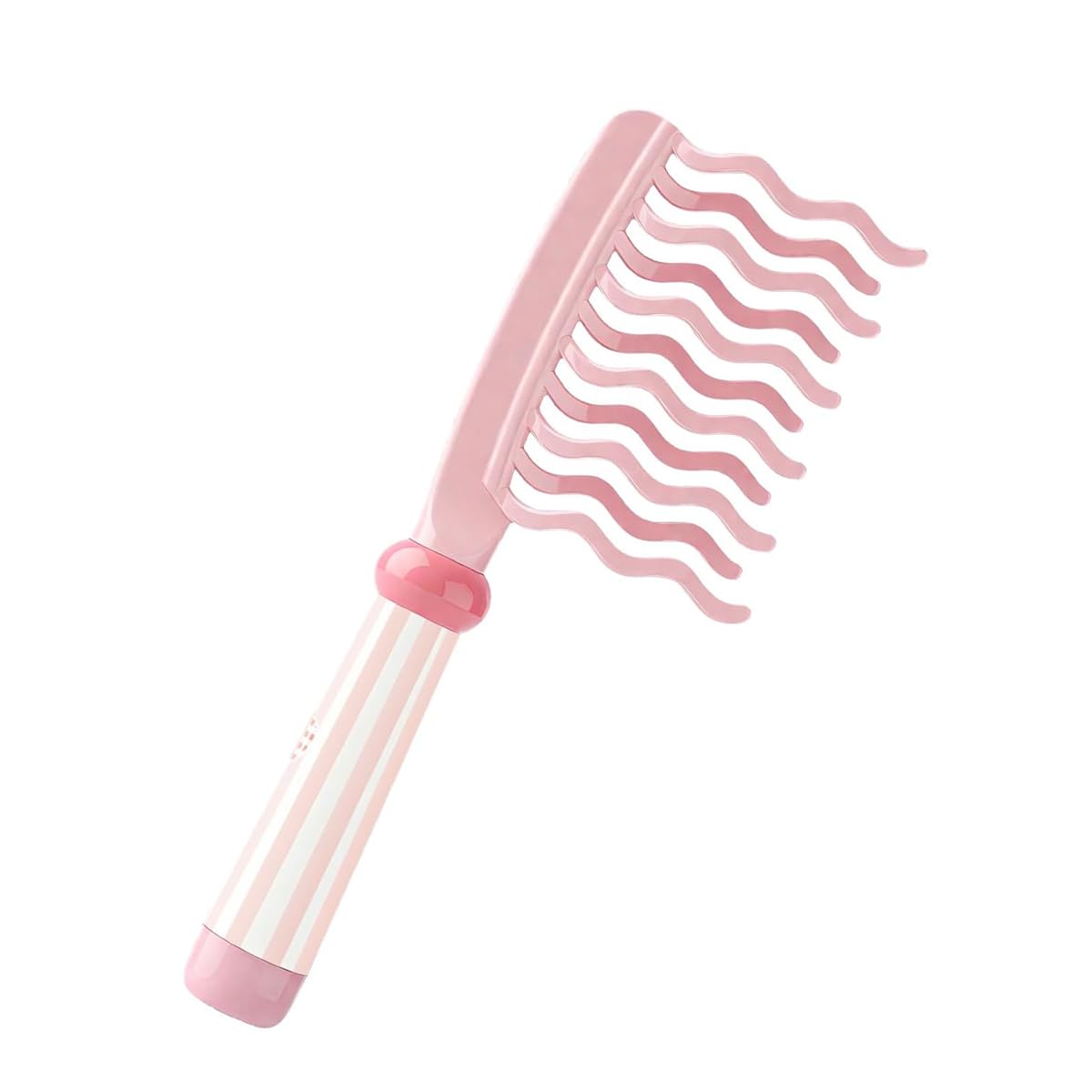 MAYCREATE® 9'' Zig-Zag Volume Hair Comb, Dual Row Tooth Wavy Curls Detangling Comb for Natural Waves & Root Lift, Wide Tooth Fluffer Comb with Non-Slip Handle for Curly & Thick Hair