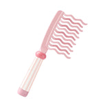 MAYCREATE® 9'' Zig-Zag Volume Hair Comb, Dual Row Tooth Wavy Curls Detangling Comb for Natural Waves & Root Lift, Wide Tooth Fluffer Comb with Non-Slip Handle for Curly & Thick Hair