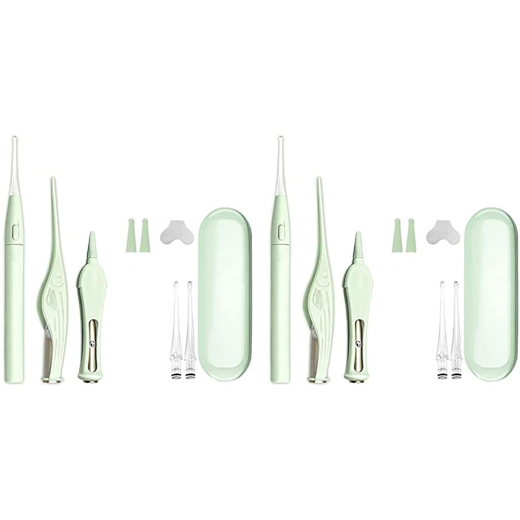 MAYCREATE Ear Cleaner Kit for Ear Wax Removal with LED Light and 6PCS Tools Set | Baby and Adult Use