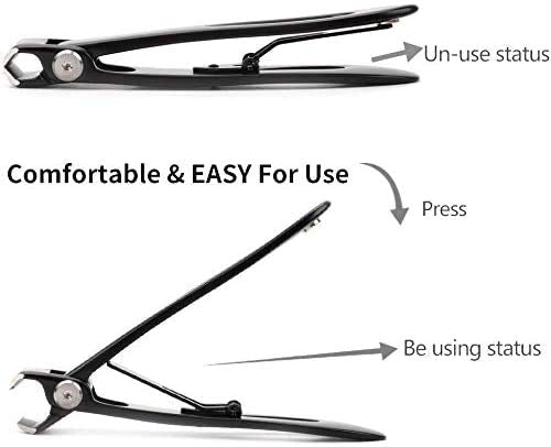 MAYCREATE @ Nail Clippers for Thick Nails, Nail Cutting Trimmer Toenail Clippers, Stainless Steel Toenail Clippers Set with Nail File, Big Nail Cutter for Men, Women