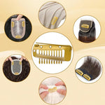 MAYCREATE® 20PCS Chunni Clips Dupatta Pins for Bride Gold Wig Clip with Safety Pins Strong Grip Invisible for Hair Extensions Stainless Steel Fixing Chunni Shawl