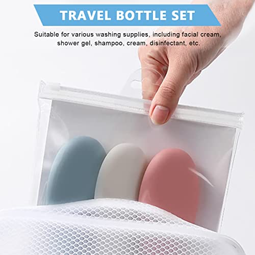 MAYCREATE® 3pcs Travel Bottles for Toiletries, 60ML Refill Toiletries Travel Bottle with Lid, Small Leak Proof Squeeze Bottle for Travelling for Gel, Shampoo, Lotion Dispenser 9 PCS