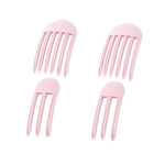 MAYCREATE Hair Volumizer Clips for Instant Root Lift with Serrated Grip | 4PCS Pink Set