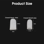 MAYCREATE Toe Separator for Women with Soft SEBS Gel Caps 10 pcs | Washable and Cuttable Protectors