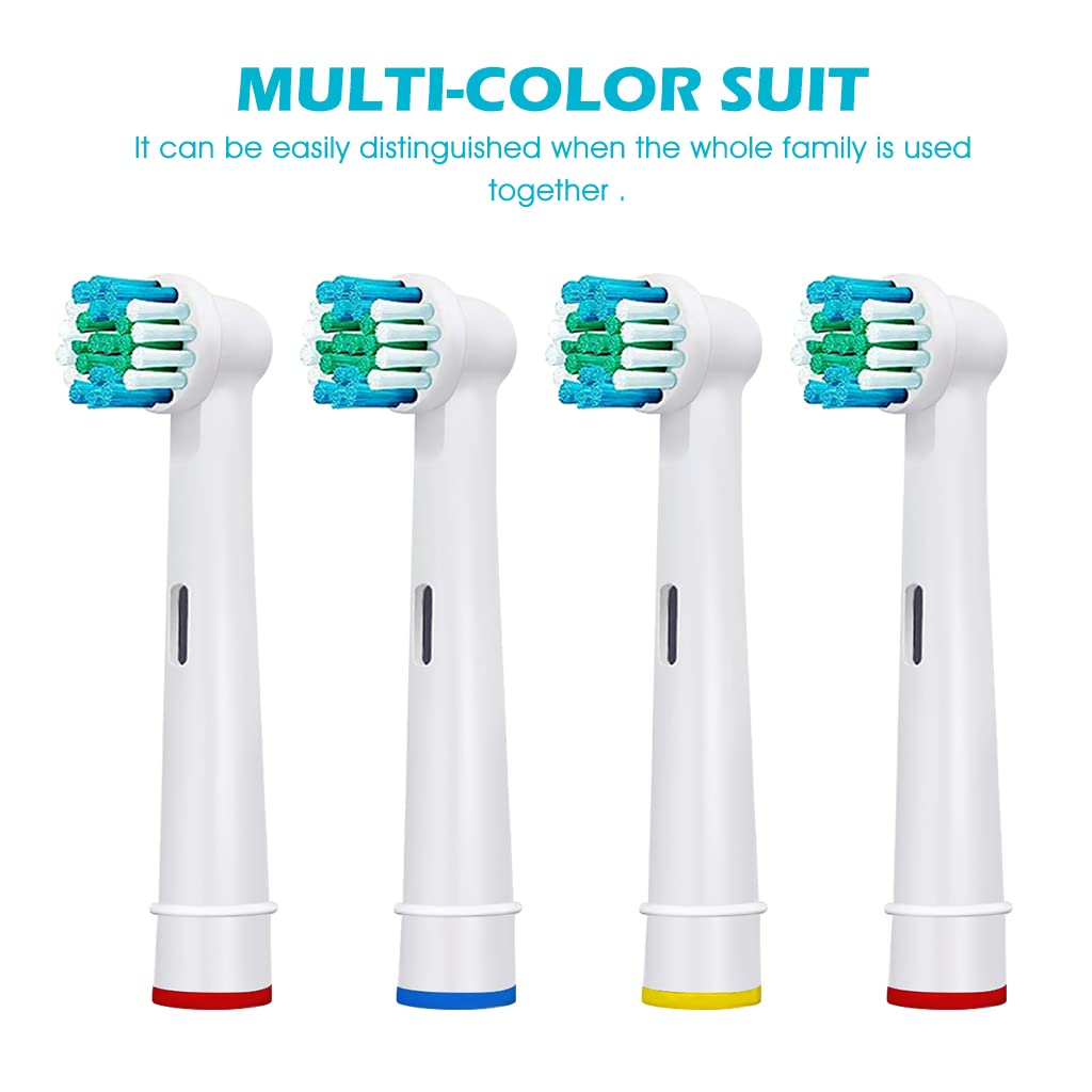 MAYCREATE Replacement Toothbrush Heads Compatible Refills for Most Braun Oral-B Electric Toothbrushes, Classic Precise Clean Replacement Brush Heads (Pack of 8)