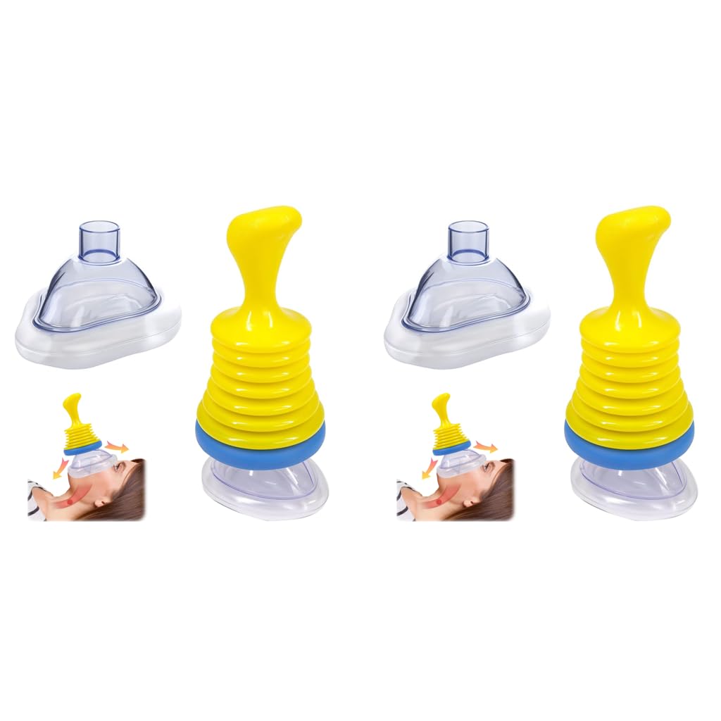 MAYCREATE Anti Choking Device for Home and Travel with Ergonomic Plunger | 2 Set Airway Suction Kit for Kids and Adults