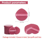 MAYCREATE Makeup Sponge Set for Foundation and Concealer 21 pcs with Dual Shape | Pink Latex Free Puffs