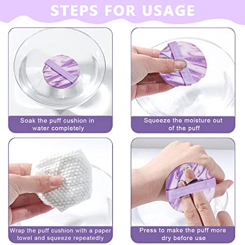 MAYCREATE® Triangle Powder Puff 14PCS Set Makeup Sponges Latex-free Mini Air Cushion Pads for Liquid Foundation Cream Concealer Wet Dry Dual Use