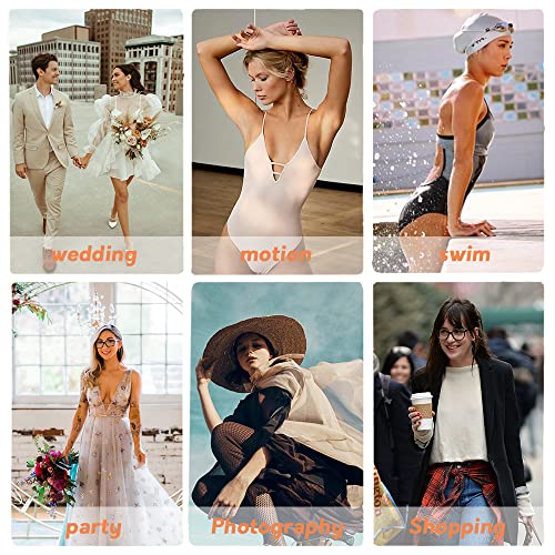 MAYCREATE® Boob Tape, 5cm*5m Breast Lift Tape, 5 Pair Petal Backless Nipple Covers and 50 Stripes Transparent Clothing Tape, Breathable Breast Lift Tape Boobytape for Breast Lift, Beige