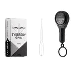 MAYCREATE Retractable Eyebrow Mapping Ruler for Makeup Artists with Grid Guide and Loop Handle