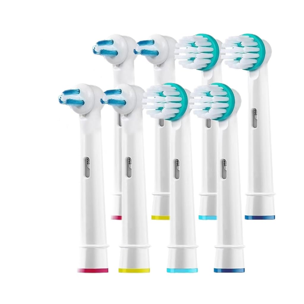 MAYCREATE® Ortho & Power Tip Replacement Brush Heads for Braces, 8-Pack – Compatible with Electric Toothbrushes, Orthodontic Cleaning, Power Tip Precision