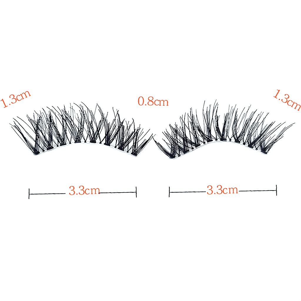 MAYCREATE False Eyelashes for Daily and Party Makeup with 15mm Messy Cross Design | Reusable Faux Mink Black Lashes