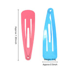 MAYCREATE Hair Clips for Girls featuring 40 Metal Snap Barrettes 2 in Assorted Candy Colors