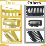 MAYCREATE® 30PCS Chunni Clips Dupatta Pins for Bride Gold Wig Clip with Safety Pins Strong Grip Invisible for Hair Extensions Stainless Steel Fixing Shawl